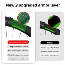 26 Inch/700C/27.5/29 Inch Mountain Bike Tire Liner, VXM Self-Adhesive Anti-Puncture Armor Tube Protector, Universal - Green - View 5