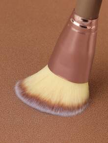 一套专业化妆刷套装，包含高品质合成纤维粉底刷、锥形粉底刷、歌舞伎刷、液体粉底刷、化妆海绵、遮瑕刷、腮红刷、修容刷、古铜粉刷和散粉刷。 - 棕色 - 查看 4