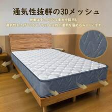 Single Pocket Coil Mattress, 97*195cm, 3 Colors, High-Resilience, Extra Thick 21cm, High-Density, Pressure-Relieving, Turning Support, Slightly Firm, Breathable, Compressed Packaging - 白色 - 查看 6