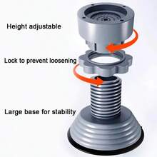 4 PIEZAS Almohadillas antivibración para lavadora con altura ajustable. Almohadillas de plástico antideslizantes, amortiguadoras de golpes y reductoras de ruido, sin necesidad de batería. Adecuadas para lavadoras, refrigeradores, electrodomésticos del hogar, así como para elevar sofás, mesas.