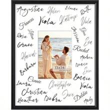 11x14 Signature Picture Frame With 5x7 White U2013 Wedding Guest Book, Wall Hanging Photo Frame Graduation, Celebration, Autograph Display And Home Decor, Black - 11x14-1件+黑色 - 查看 2
