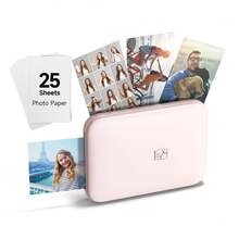 HPRT MT53 便携式高清照片打印机 - 即时无线打印 - ZINK 技术，色彩鲜艳，便于携带