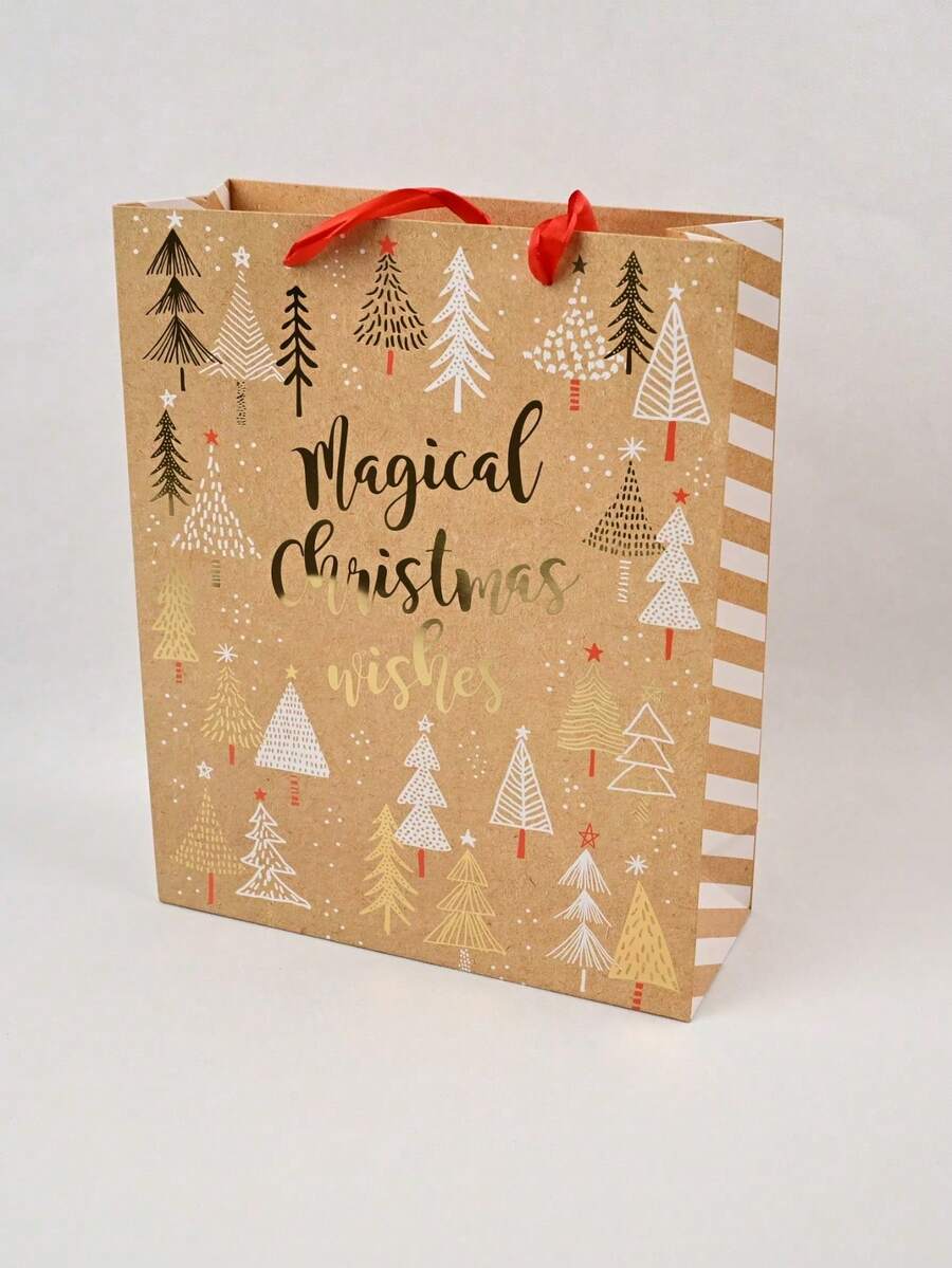 12 pezzi - Nuova confezione regalo natalizia Borsa regalo natalizia extra large a forma di cartone animato Borsa souvenir