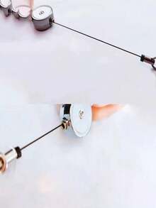Easy-To-Pull Retractable Buckle Metal Easy-To-Pull Key Chain Anti-Lost Cable Retractable Lanyard - Multicolor - View 6