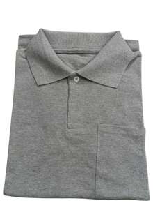 Basic Pique Polo Shirt With Pocket - Gris Claro - Ver 1