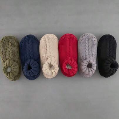 A Pair Of Comfortable And Warm Women's Slippers Socks - Anti Slip Fashionable Indoor Floor Socks, Women's Slippers, Women's Indoor Slippers, Indoor Slippers, Women's Home Slippers, Women's Indoor Slippers, Indoor Slippers, Home Slippers, Casual Shoes, Comfortable Fit, Breathable Materials, Women's Home Clothes