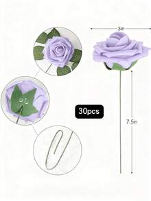 5/10/15/20/25/30pcs Real Looking Fake Roses Stem For DIY Wedding Bouquets Centerpieces Arrangements Party Baby Shower Home Decorations OPP Bag Packaging