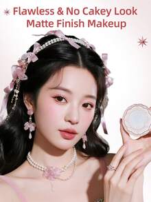 COLORROSE Phấn phủ kiềm dầu 9.5g, phù hợp với da trắng sáng, lớp nền lì nhẹ + thu nhỏ lỗ chân lông + làm sáng da, che phủ lỗ chân lông, khả năng che khuyết điểm mạnh mẽ, lâu trôi, trắng sứ, nhẹ nhàng và mịn màng, độ che phủ cao. - #CR713 - Xem 6