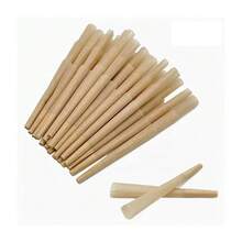 25/50/100/200 片装，天然预卷锥形卷烟纸，特大号卷烟纸（109 毫米），含过滤嘴和包装管，慢燃，家用工具，节日礼物，生日礼物，送朋友的礼物 - 米色 - 查看 1