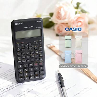 Casio Multifunctional Calculator: Featuring Both Scientific Calculation And Practical Functions, It Is An Ideal Choice For Students' Academic Tasks And Office Workers' Daily Calculations. FX-82MS