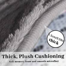 Bathroom Non-Slip Mat, Home Decor Shower Room Entrance Absorbent Floor Mat, Soft Thick Rhombus Carpet For Bathroom, Laundry Room, Bedroom, Entryway, Bathtub Anti-Slip Quick Dry Small Rug - Grey - View 6