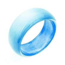 FUNOJOY Acrylic Resin Bangle Bracelets For Women 1-3Pcs Simple Oval Polished-Finish Chunky Bangle Bracelet Wide Wristbands Fashion Jewelry Bracelet For Women{Inchcolor_nameinch:InchA-Skyblueinch} - A-天藍色 - 查看 1