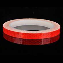 2Roll 8M Reflective Tape Fluorescent Bike Bicycle Car SReflective Stickers - Red - View 7