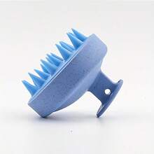 Brosse de massage du cuir chevelu en silicone 4 couleurs avec poignée douce, soin doux du cuir chevelu pour prévenir la casse des cheveux