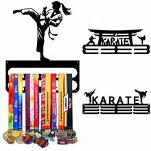 1pc Taekwondo Medal Display Rack, Metal Wall Decor Storage Rack, Athlete Gift