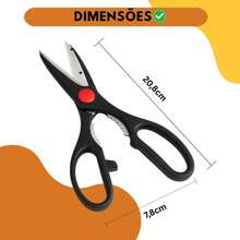 Tesoura Cortar Frango Trinchar Peixes Cozinha Multiuso 20cm