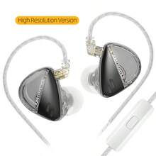 KZ Libra - New In-Ear Earphones, Detachable Cable Heavy Bass IEM, HiFi+ High Resolution Earphones, 3.5mm Plug, Dynamic Earphones For Music Lovers (Black) - Black-high Resolution Edition - View 4