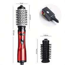 2-In-1 Rotating Hot Air Brush Styler And Hair Dryer - Multi-Functional Hair Dryer, Curling Iron And Straightener For Salon-Quality Results At Home - One Step To Vibrant, Stylish Curls And Smooth Hair - 紫色 - 查看 4