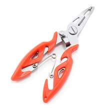 2PCS Fishing Pliers Scissors Line Cutter Braid Split Ring Tool Lip Grip TACKLE - Black - View 4