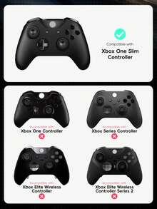 DATA FROG 10 件 LB RB 保险杠按钮替换件适用于 X-Box One S 控制器黑色肩部扳机维修零件