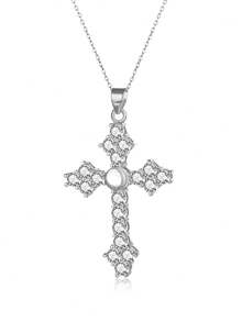 Customized Cross Photo Necklace, Personalized Cross Projection Necklace With Photo Inside, Memorial Gift, Mother's Necklace, Grandparent Gift