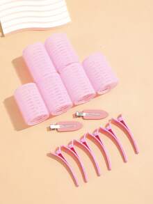 36pcs/Set Self-Grip Rollers Kit With 24Rollers And 12Clips, Salon Quality Curlers For Diy Hairstyling, Heatless Rollers,Curly Hair,Hair Rollers,Hair Curler,Heatless Curl,Heatless Curls,Hair Curlers,Rollers,Hair Curl,Rollers For Hair,Curly Hair Tools,Hair Rollers,Hair Roller,Curls Diffuser,Hair,Travel,Hair Products,Hair Tools,Hair Stuff,Barber,Barber Accessories,Barbershop,Hairdressing Equipment - Multicolor - View 21