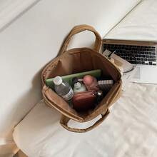 YOONI 柔软笔记本电脑保护套，适用于 14/15.6 英寸笔记本电脑，轻便防震，公文包式手提包，绗缝刺绣，简约通勤包，可挂在行李箱拉杆上，笔记本电脑包，笔记本电脑保护套，男女通用旅行必备