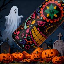 NEW Original OWALAS 240z/320z Halloween Limited Edition Water Bottle - Glow-In-The-Dark Sports Bottle With Leak-Proof Design & Pop-Up Lid, Multiple Colors Available | Ideal Gift For Fitness, Running, School, Halloween, Thanksgiving, Christmas & More, Fashionable For Women - Đầu lâu đường - 32OZ - Xem 3