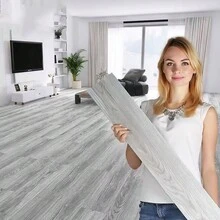 20 tấm gạch lát sàn PVC tự dính, chống thấm nước và chống mài mòn, vân gỗ giả, dùng cho phòng khách, phòng ngủ, cải tạo sàn nhà - Nhiều màu - Xem 1