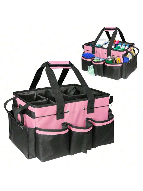 Cleaning Storage Box, Car Tool Storage Bag, Cleaning Supplies Organizer Tote Bag, Cleaning Company Household Cleaning Products Storage Basket, Hotel Cleaning Supplies Storage, Garden Tool Storage, Kitchen Cleaning Supplies Storage
