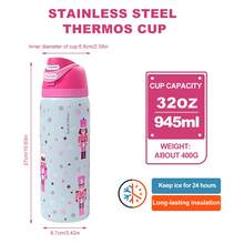 OwaIa Nutcracker Double-Drink Insulated Stainless Steel Outdoor Sports Water Bottle, Travel Water Bottle, 32OZ/945ml Large-Capacity Bicycle Water Bottle, Lockable Lid 100% Leak-Proof Sports Water Cup, Suitable For Outdoor Sports, Cycling, Office, Home, Car, Camping And Travel - 胡桃鉗 - 查看 6