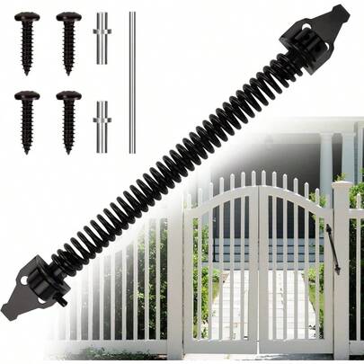 Automatic Gate Closer 14 Inch Spring Gate Closer With Adjustable Rust-Proof Closing Spring For Home Gates And Farm Fences