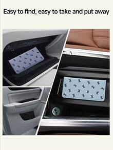 Black Bow Tie Car Registration And Insurance Card Holder, PU Leather Glove Box Organizer, Car Registration And Insurance Card Holder, Car Truck Document Wallet, Travel Essential, Back To School Supplies, Holiday Must-Have, Vacation Accessory, Passport Holder, Passport Cover, Passport Wallet, An Ideal Gift For Car, Truck, Motorcycle And Trailer Owners, And Also An Excellent Choice For Christmas, New Year Gifts - Multicolor - View 7