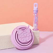 Miniso Sanrio Series Foldable Toothbrush & Bathroom Cup Portable Compact-Kuromi