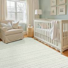 5x8 Washable Area Rug With Non-Slip Backing, Soft Low Pile Indoor Floor Carpet, Neutral Light Brown, Boho Moroccan Style Living Room, Bedroom, Dining Room - Cây xô thơm xanh - Xem 10