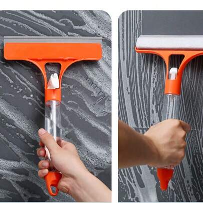 2 pezzi --- tergicristallo con getto d'acqua integrato --- silicone --- con artefatto per la pulizia del vetro con getto d'acqua integrato