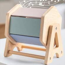 Đồ chơi trống gỗ xoay 6 mặt, bộ gương gỗ tập nằm sấp và bộ bóng vải cầu vồng, thích hợp cho trẻ từ 6-12 tháng tuổi. - Nhiều màu - Xem 10