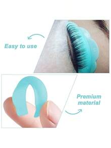 10个装硅胶睫毛夹，美妆工具睫毛提升棒，可重复使用的睫毛夹垫 - 薄荷綠 - 查看 5