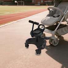Universal Stroller Board With Saddle Seat And Standing Platform Adjustable Design Sit And Stand Stroller Buggy Child Board For Different Models Of Strollers