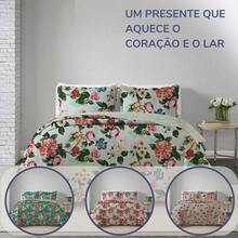3-Piece Queen Size Bedspread Set, Patchwork Quilt, Ultra Double-Sided - Angel - View 6