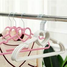 10 piezas de perchas con forma de corazón antideslizantes, estantes de secado multifuncionales