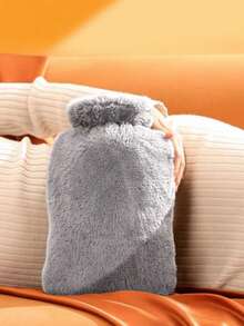 1pc Plush PVC Hot Water Bag,Hot Water Bottle,Hot Water Bag For Pain Relief,Hot Water Bag Portable Hand Heater,Hot Water Bottle With Cover ,PVC Mini Reusable Hot Bag Without Charging, With Cute Flower Design, Perfect For Friends, Ideal Winter Gift