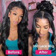 bling hair Body Wave 13x6 13x4 Lace Front Perücke Echthaar Transparente Lace Front Perücken Vorgezupft 9x6 6x4 5x5 Kleberlos Mit Babyhaar für Damen Verbesserte Body Wave 360 ​​Vollspitzenperücke Versteckte Träger Unsichtbarer Träger 180 Dichte Gebleichte Knoten - SNatural - Übersicht 5