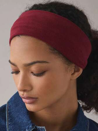 1pc Women's Thick Fleece Fashion Headband, Suitable For Daily Use In Autumn/Winter Hair Bands Winter Hair Accessories Fashion Head Wrap Women Bandanas Fashion Women Scarf