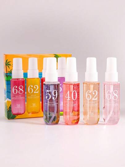 Brazil Series Fragrance Spray Set (1/4/5 Pcs), Includes Gift Box, Limited Edition Indoor & Outdoor Perfume Spray, Multi-Layered Fragrance, Long-Lasting Scent, Brings A Pleasant Natural Fresh Feeling. The Elegant Janeiro Scent Blends Vanilla, Coconut, Floral, Citrus, Woody, And Marine Notes, Suitable For Dates, Parties, Gatherings, Travel, Vacation, Home, Hotel, Office, And Other Occasions. An Ideal Gift For Family And Friends.,Cute Stuff