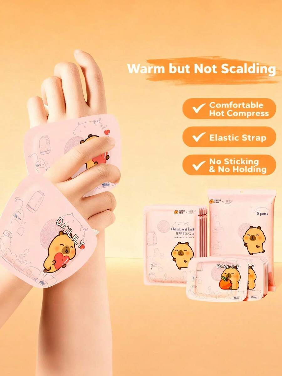22pcs/Set Cartoon Wearable Hand & Foot Warming Patches, Continuous Heating For Warmth In Autumn/Winter, Suitable For Men & Women, Elegant Gift - Multicolor - View 1