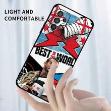 WWE CM P-Punk Phone Case Covercompatible with  S25,S24,S23,S22,S21,S20,S10,Ultra,Plus,Lite,FE,Soft Silicone Black Cover,Covercompatible with  17 Hülle, 17 pro Hülle, 17 promax Hülle