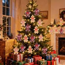 12pcs Gingerbread Man Decorations: Add A Sweet Atmosphere To Your Christmas Tree Decor! Christmas, Halloween, Thanksgiving, Easter Gifts, Christmas Trees, Santa Claus, Christmas Decorations, Gingerbread Houses, Christmas Gifts, Christmas Tree Ornaments, Christmas Gifts, Christmas