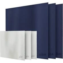 Paños Limpiadores de Microfibra Premium para Cristales, Gafas, Pantallas, Tablets, 3 Piezas en Azul Marino con 40.6 x 40.6 cm, 3 Piezas en Gris con 15 x 18 cm - 1 - Ver 2