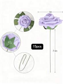 5/10/15/20/25/30pcs Real Looking Fake Roses Stem For DIY Wedding Bouquets Centerpieces Arrangements Party Baby Shower Home Decorations OPP Bag Packaging